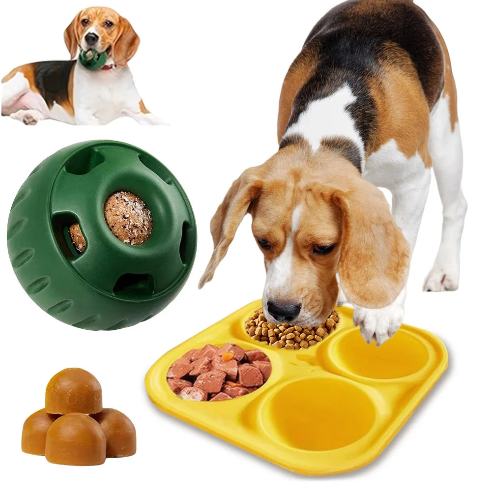 Interactive Silicone Feeder & Chew Toy for Dogs