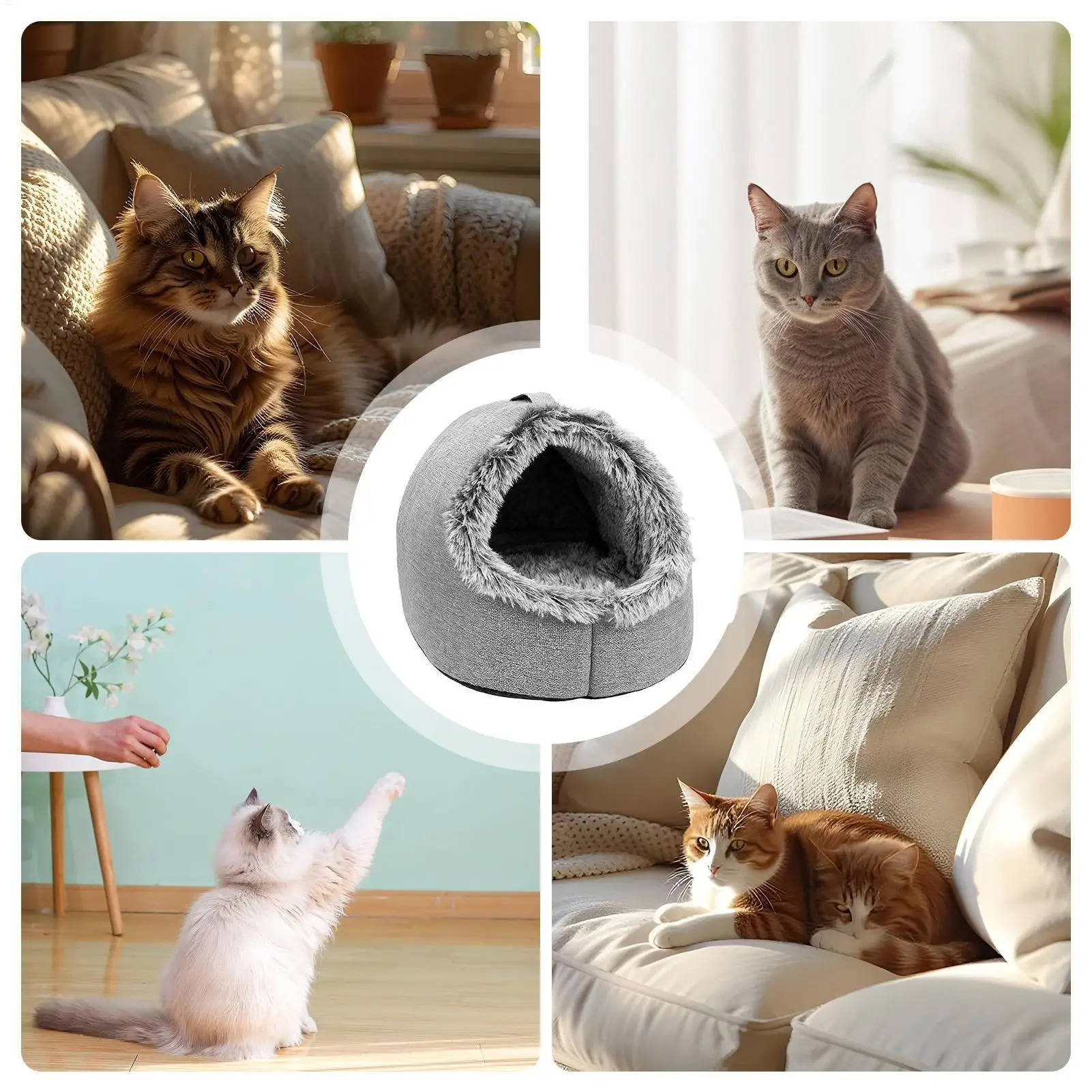 Cozy Retreat Cat Bed for Winter Comfort