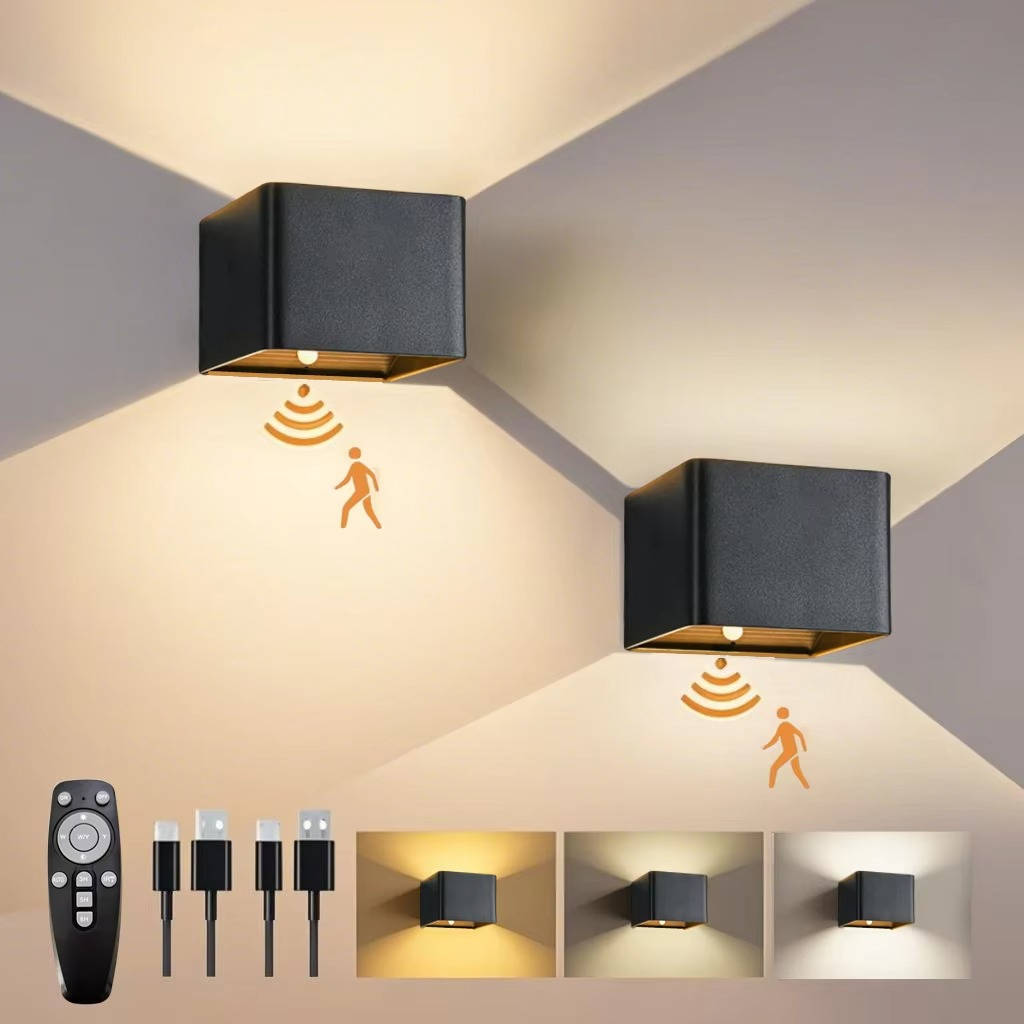 Smart Motion-Activated Wall Light with Remote Control
