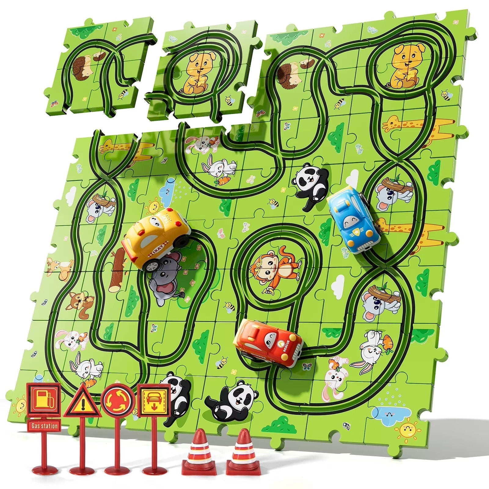 Interactive Animal Track Puzzle Set for Kids
