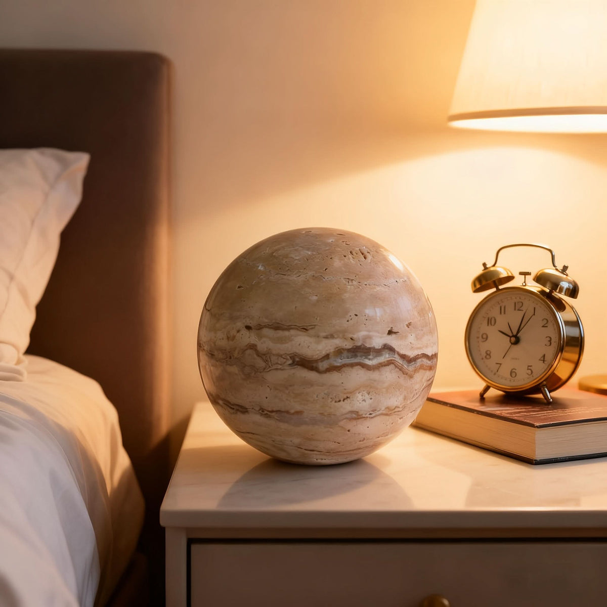 EleganceSphere – Handcrafted Natural Stone Decorative Orb
