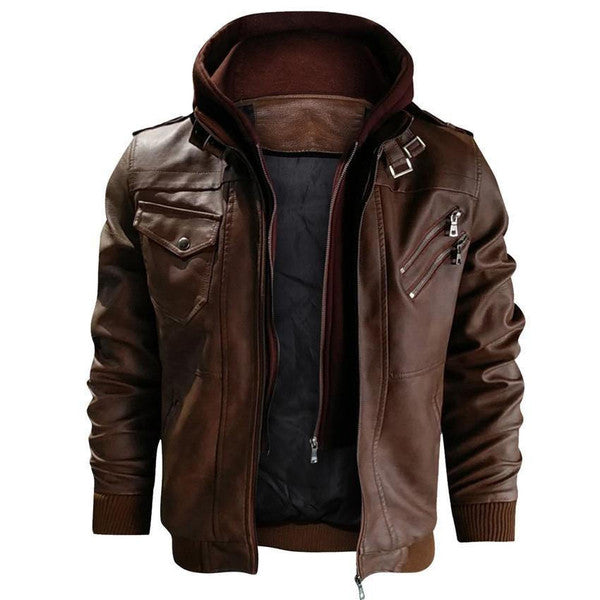 Classic Men's Motorcycle Jacket for Everyday Adventures