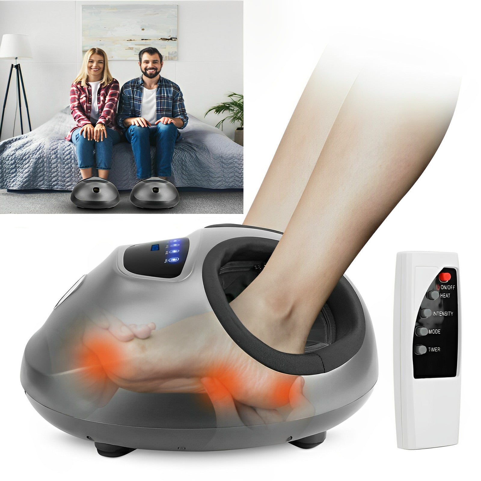 Ultimate Comfort Electric Foot Massager with Soothing Heat