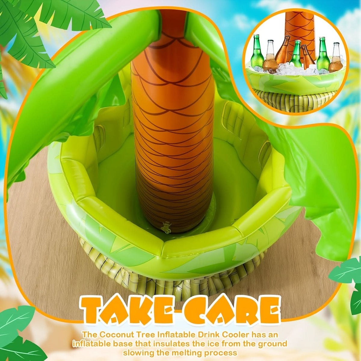 Paradise Oasis - Inflatable Drink Cooler Duo