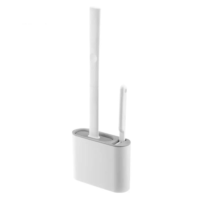 SleekSilicone – Modern Flat Head Toilet Brush Set