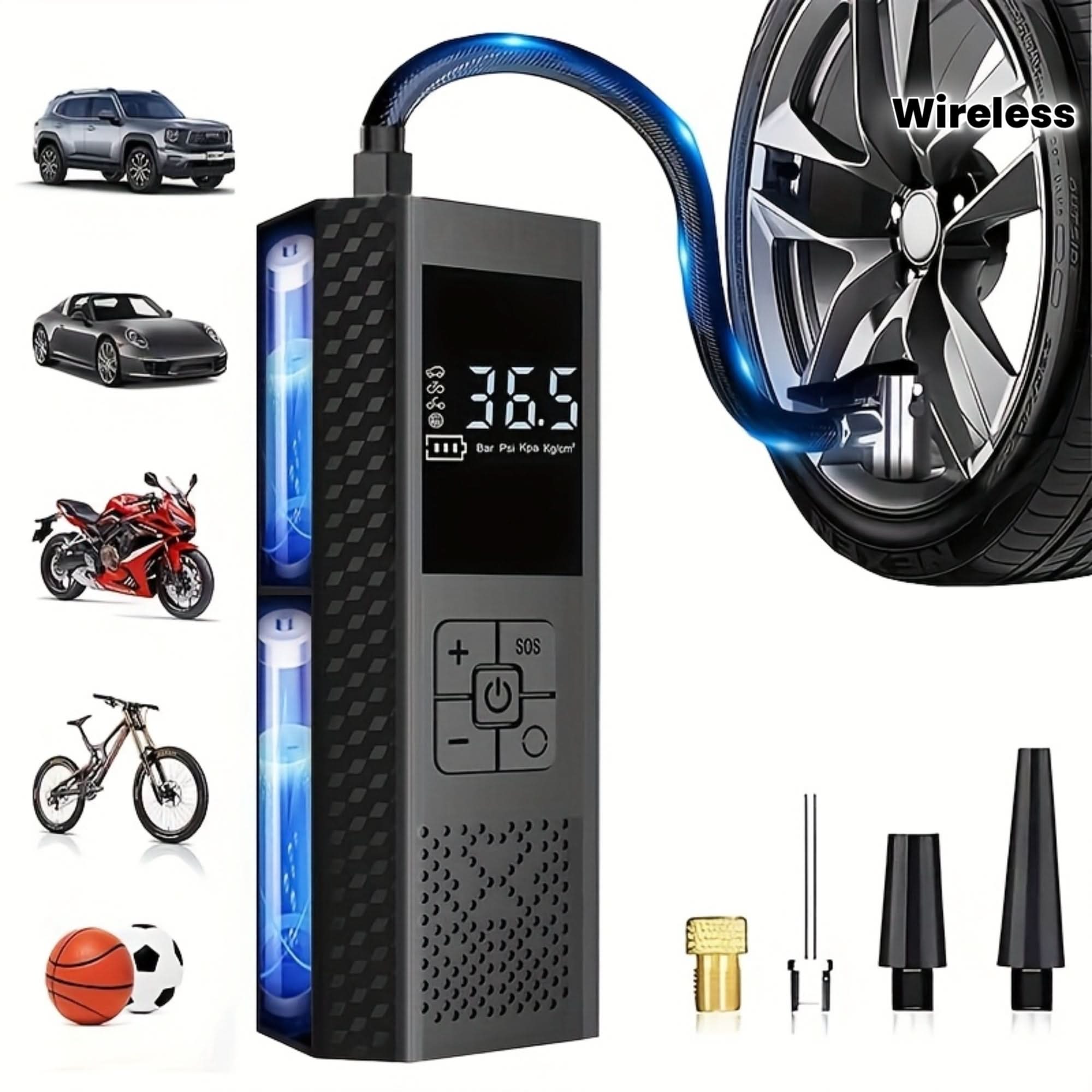 SwiftAir – Compact Wireless Tire Inflator