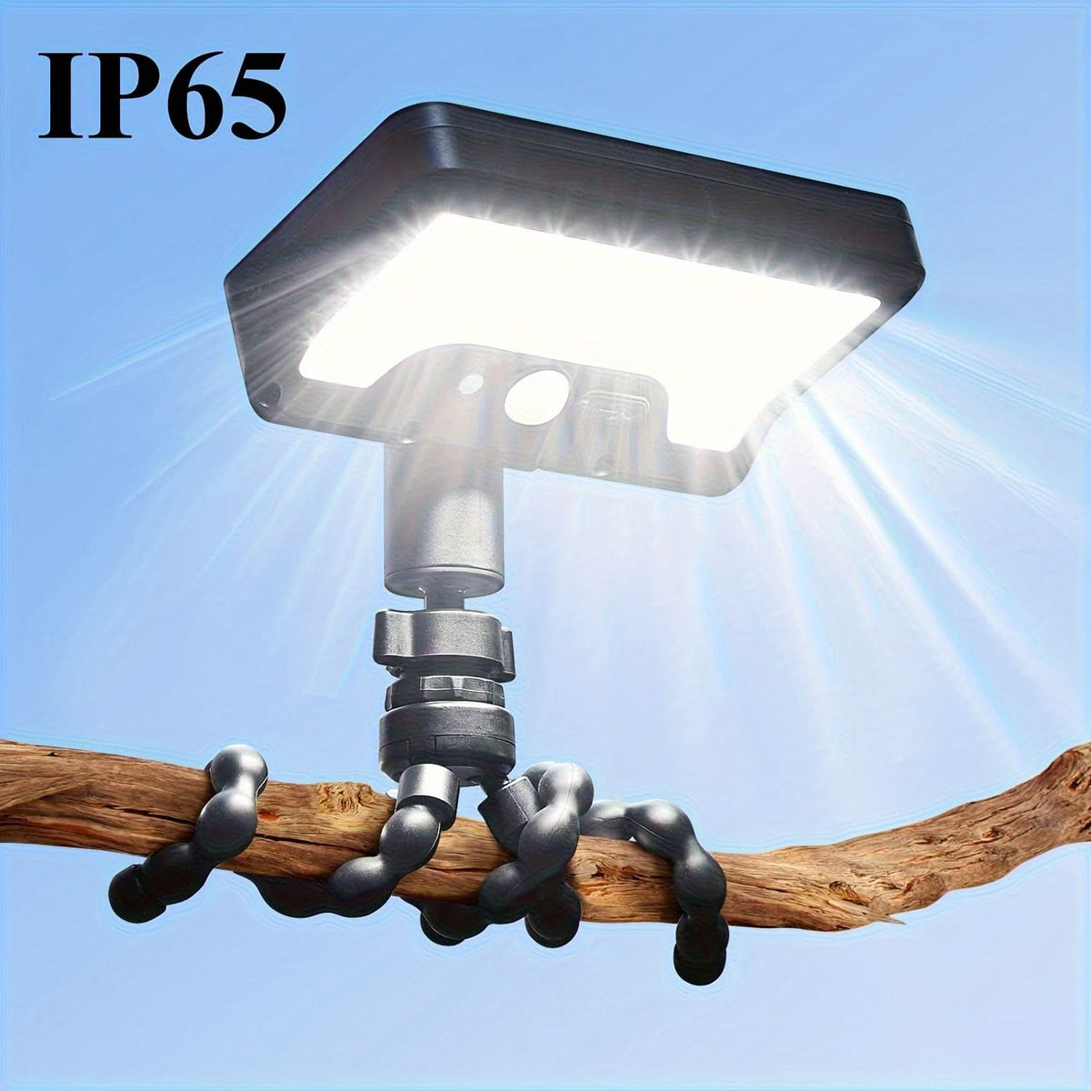 Versatile Solar-Powered Security Light with Motion Sensors