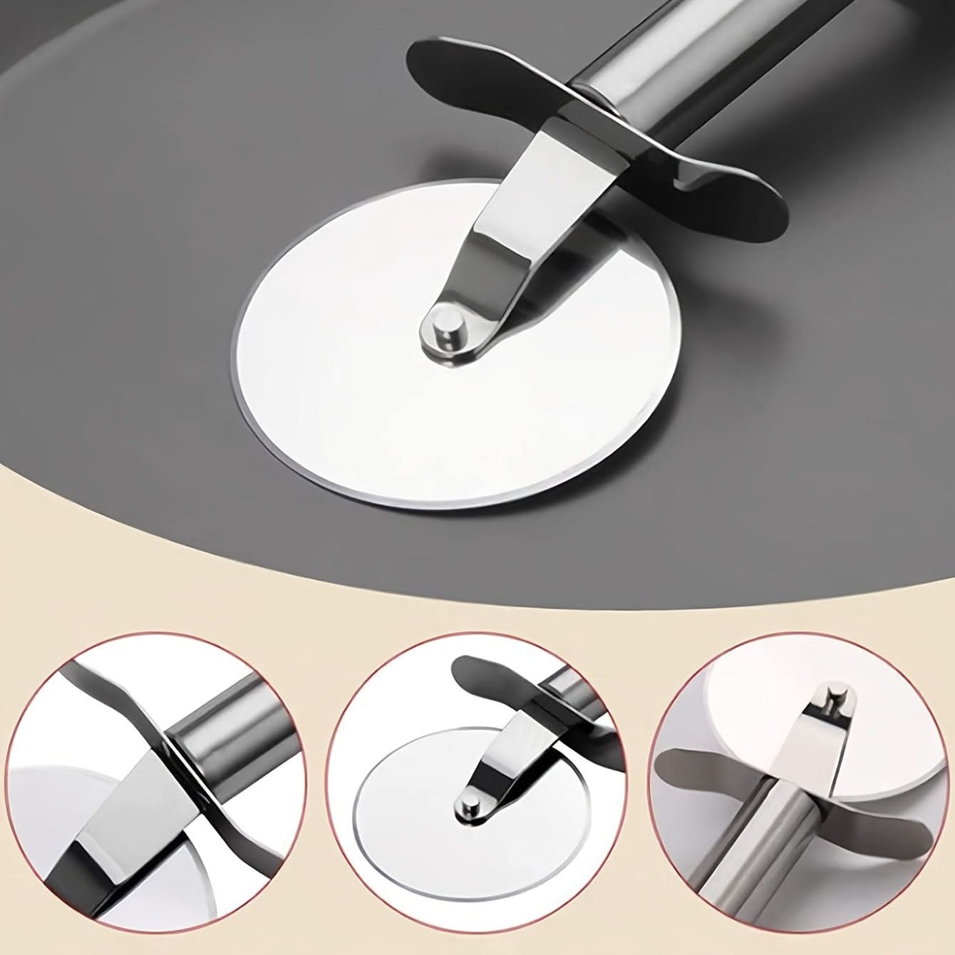PrecisionSlice – Premium Stainless Steel Pizza Cutter Wheel