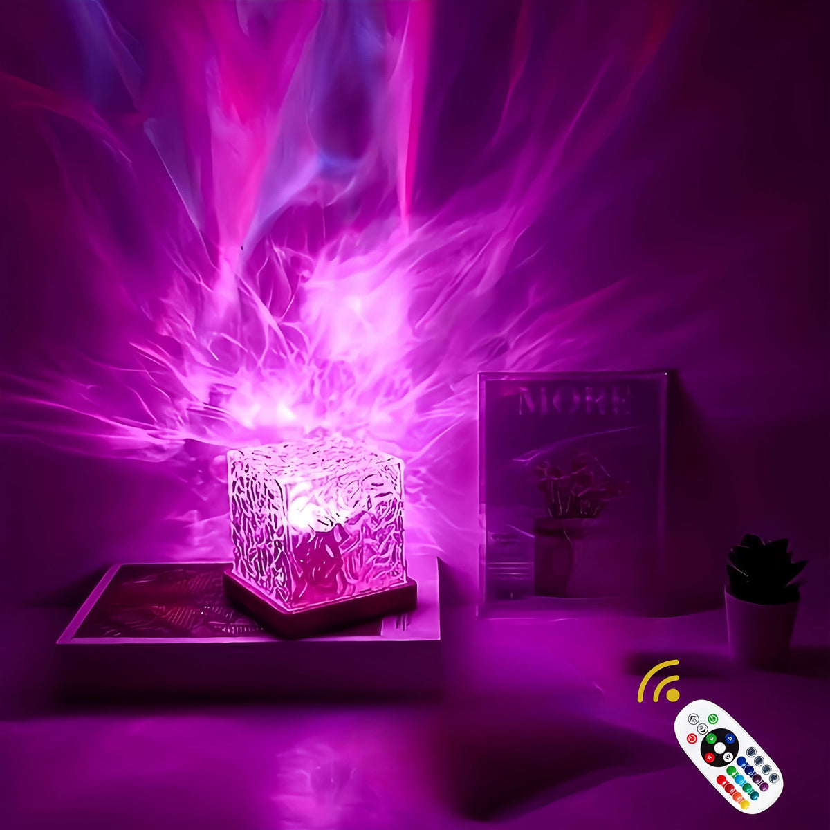 AquaGlow – Colorful Ripple Projection Lamp for Relaxation
