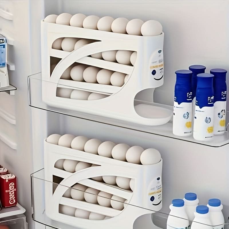 EggMaster Pro – 4-Tier Rolling Egg Storage Solution