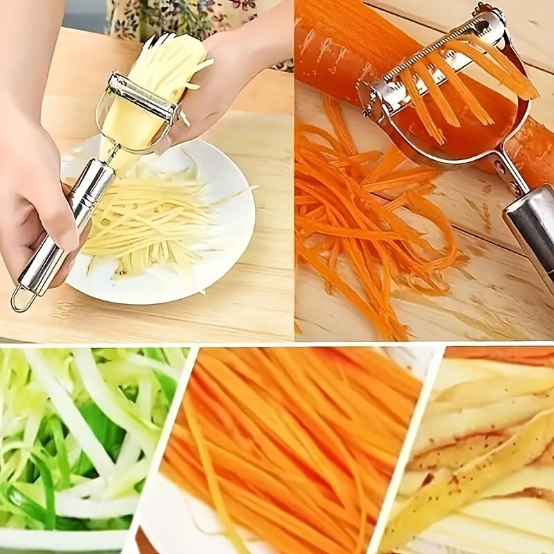 PrecisionPro – Stainless Steel Vegetable Peeler & Slicer
