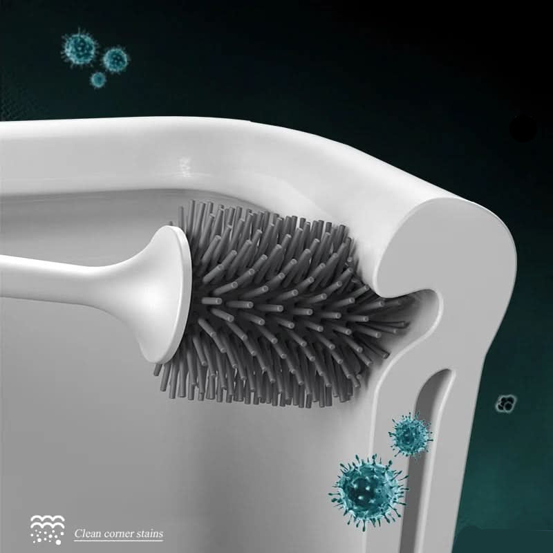 PureClean Silicone Toilet Cleaning Brush Set