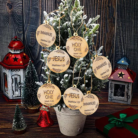 Timeless Names of Christ Advent Ornaments for Holiday Decor