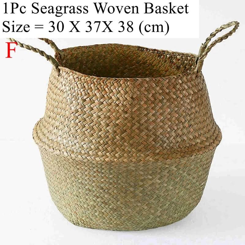 Natural Harmony – Handcrafted Seagrass Storage Basket