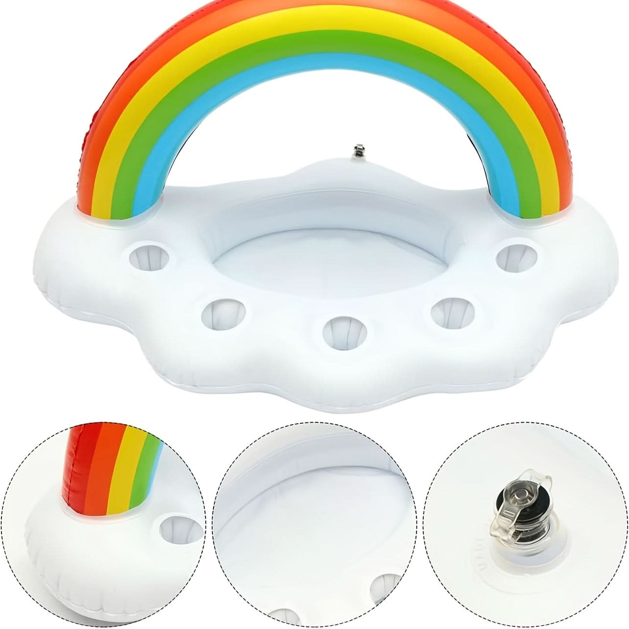 Vibrant Oasis Inflatable Drink Holder for Poolside Fun