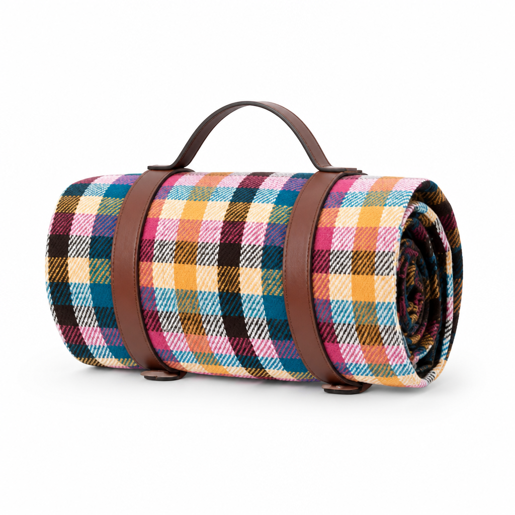 Foldable Outdoor Picnic Blanket (Waterproof Backing)