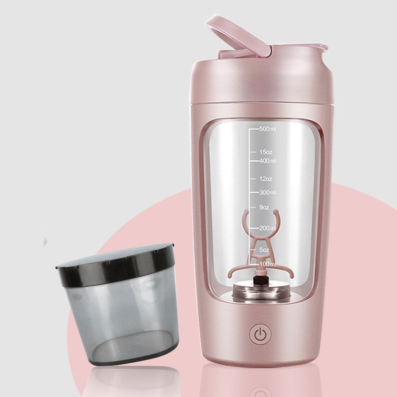 USB Protein Shaker with Self-Mixing Feature