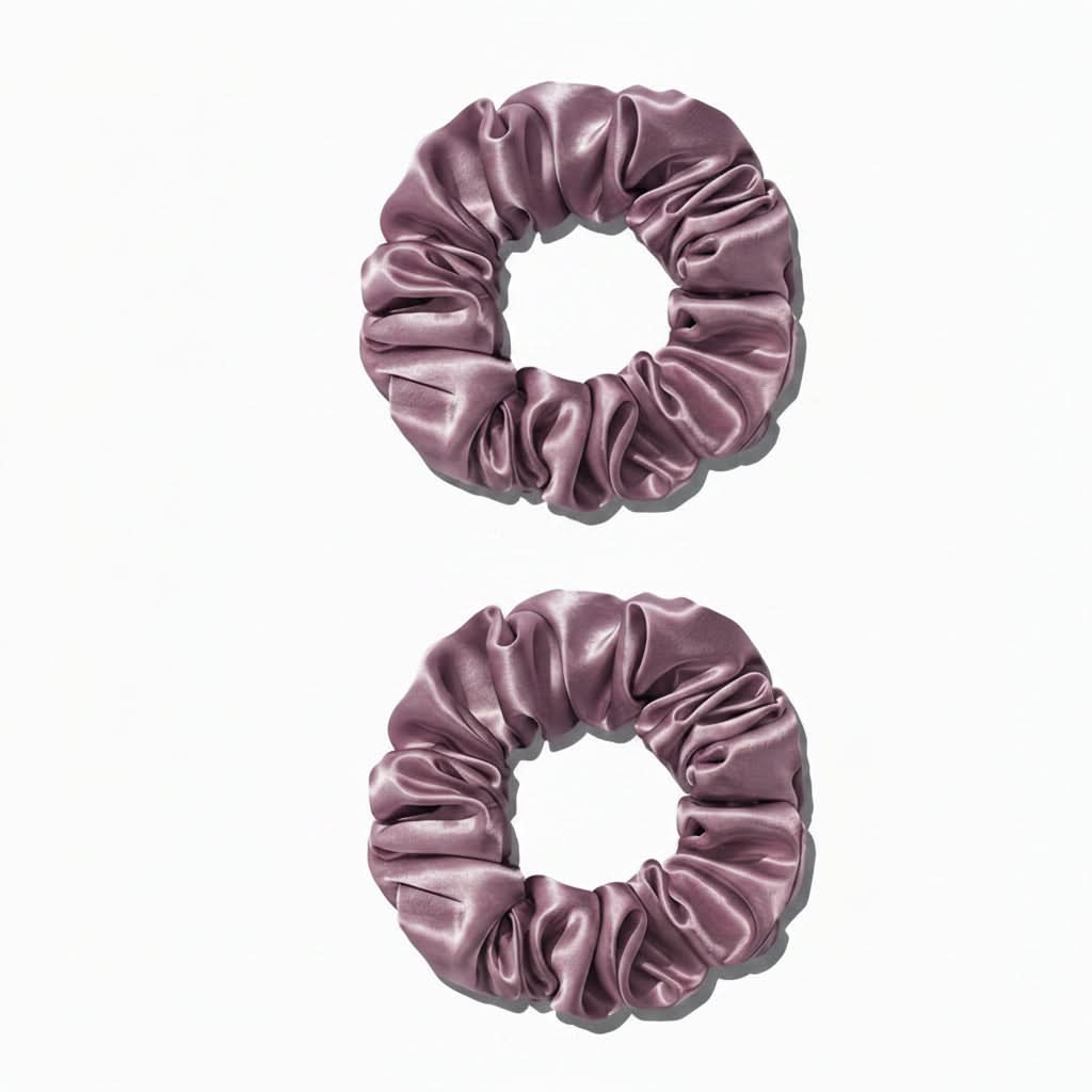 SilkTouch – Elegant 2-Pack Hair Scrunchies for Everyday Use