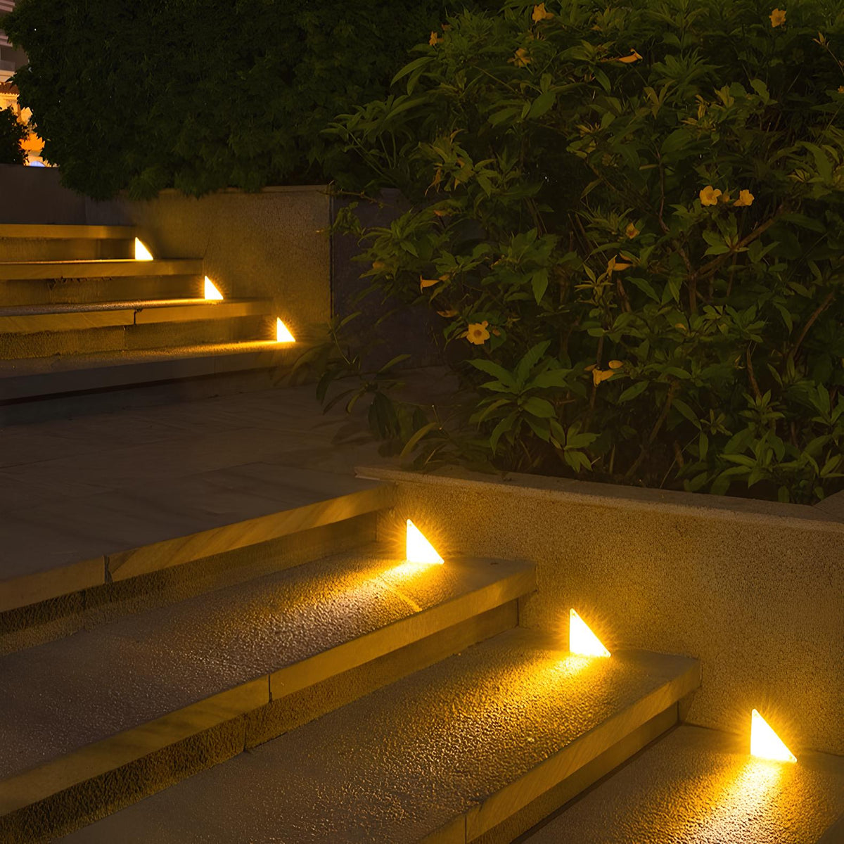 LED Solar-Powered Step Lights