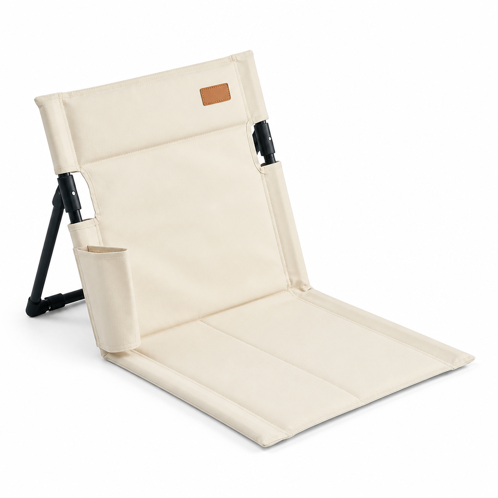Aluminum Folding Chair with Adjustable Backrest (Side Pocket)