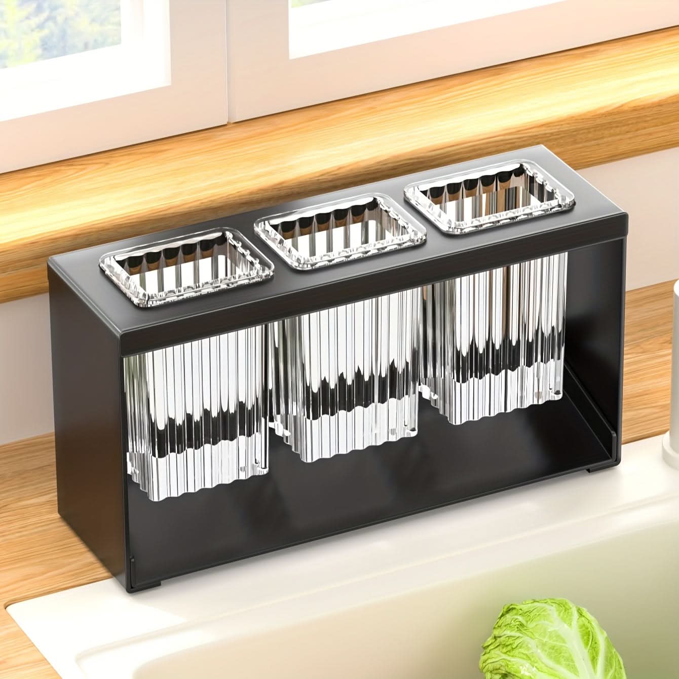 Smart Drainage Utensil Holder for a Tidy Kitchen