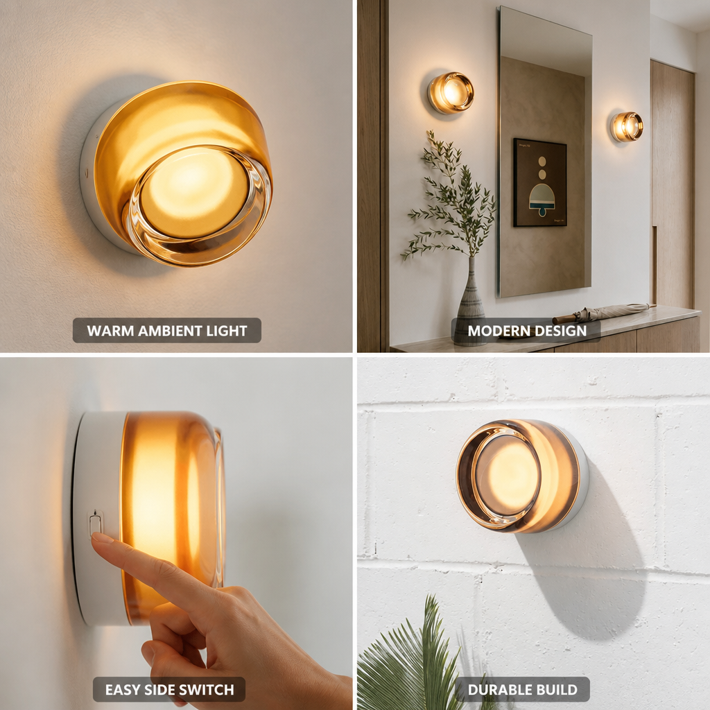 Integrated LED Wall Lamp with Acrylic & Aluminum