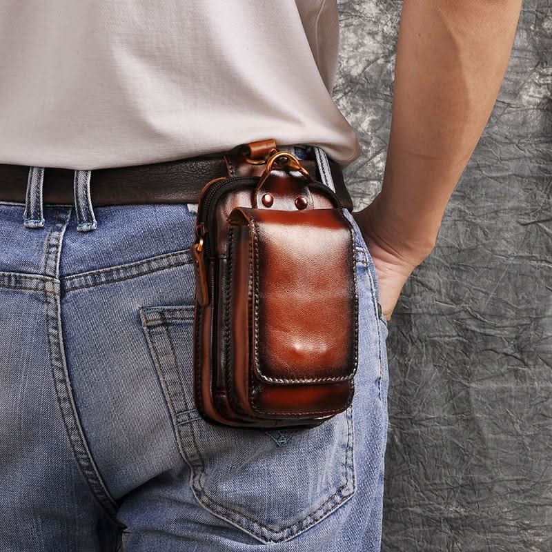 HeritageCraft – Premium Leather Travel Waist Bag