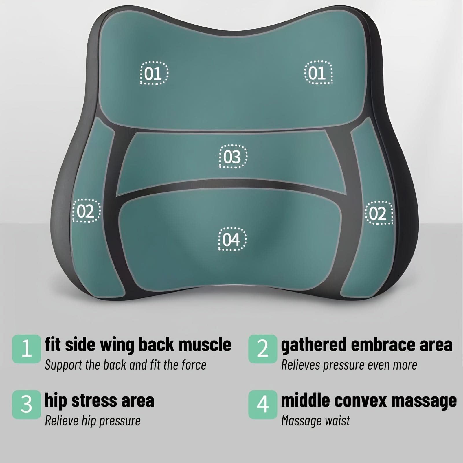 ComfortEase – Travel-Friendly Back Support Cushion