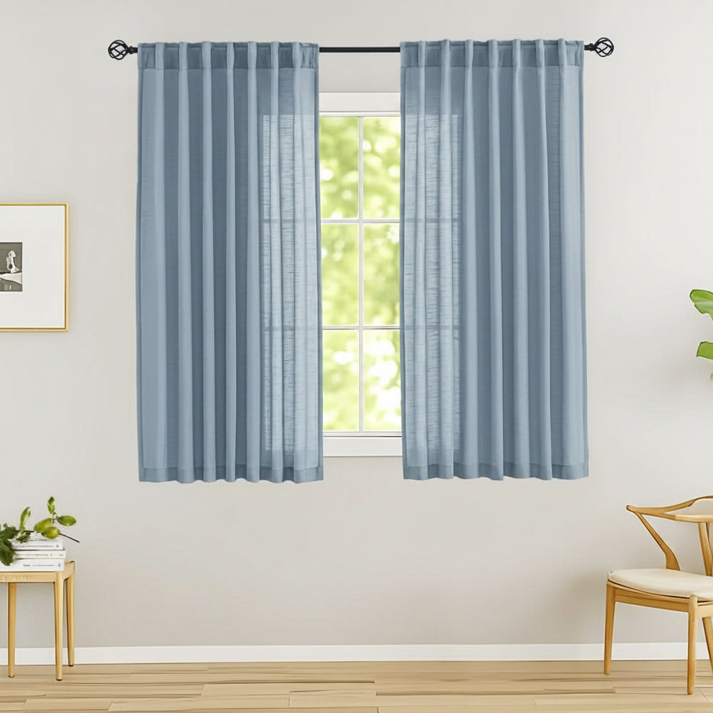 Breezy Linen Sheer Drapes for Natural Light and Privacy