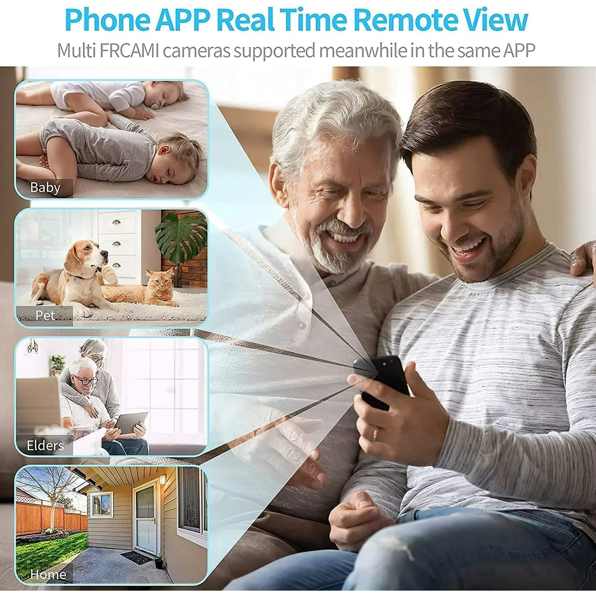 Compact Wireless Surveillance Camera with Live Audio & Video