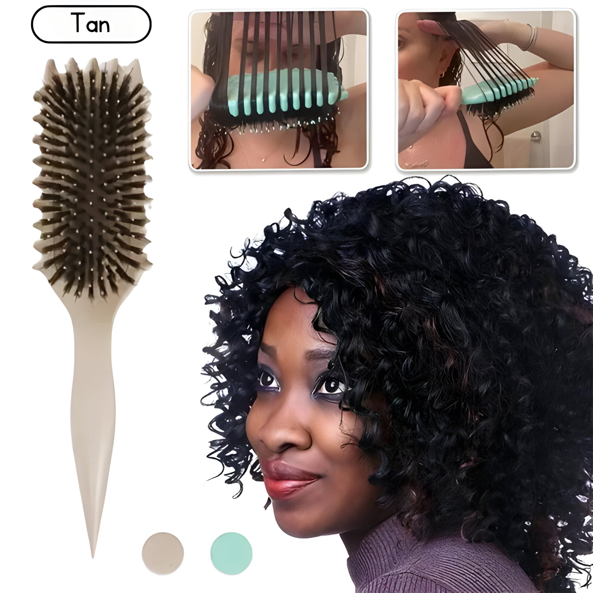 CurlCraft Detangling Brush for Perfect Curls