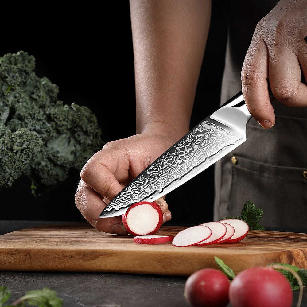Damascus Steel Knife Set – Japanese Style