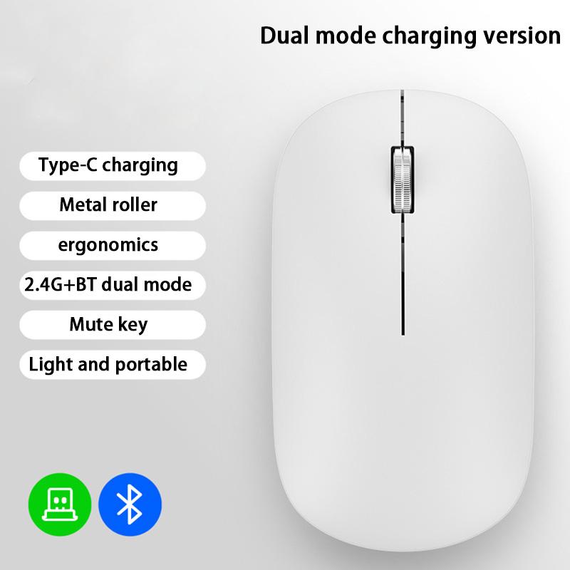 Sleek Bluetooth Dual-Mode Wireless Mouse