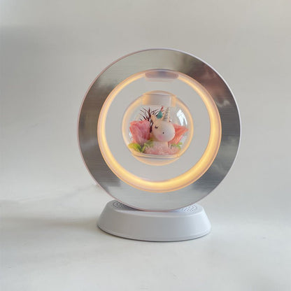 Magnetic Rotating Flower Display – Floating Floral Decor