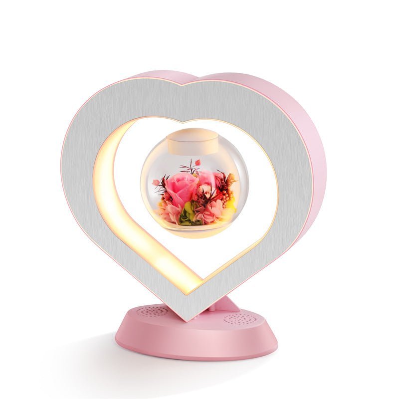 Magnetic Rotating Flower Display – Floating Floral Decor