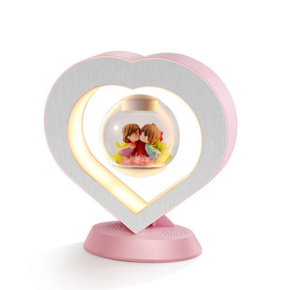 Magnetic Rotating Flower Display – Floating Floral Decor