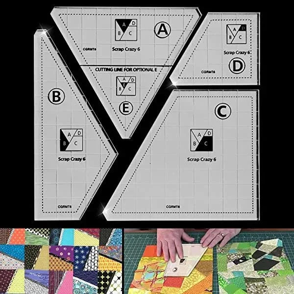 Precision Quilting Cutting Templates - 4 Piece Set