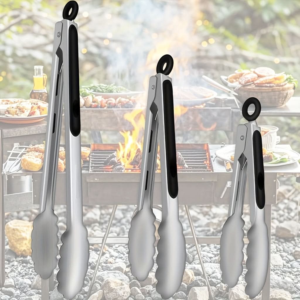 PrecisionGrip – Stainless Steel Locking Kitchen Tongs