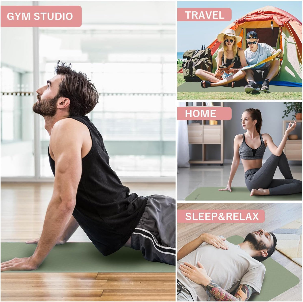 Compact and Portable Yoga Mat for On-the-Go Fitness