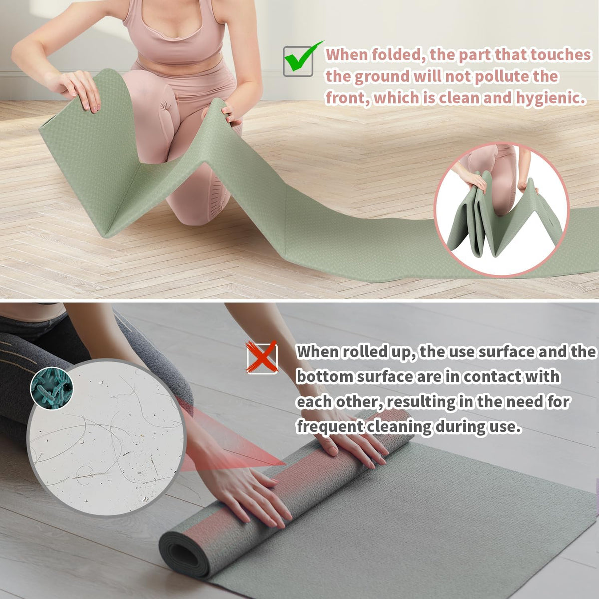 Compact and Portable Yoga Mat for On-the-Go Fitness
