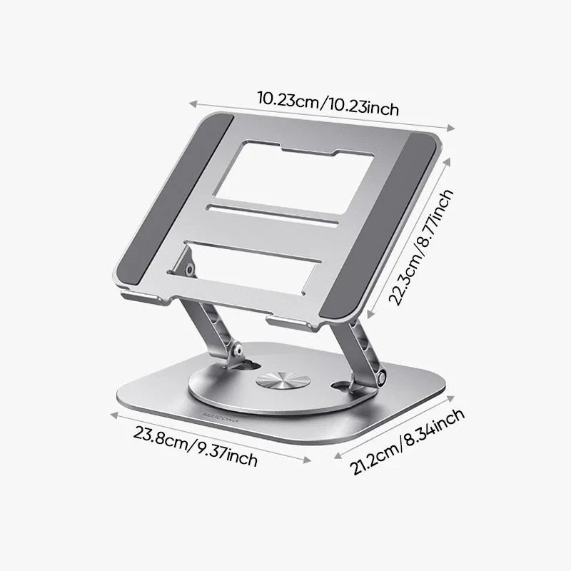 Adjustable Ergonomic Laptop Stand with 360° Rotation