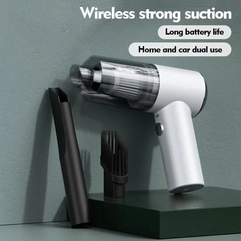 Compact Cordless Car Vacuum with Powerful Suction