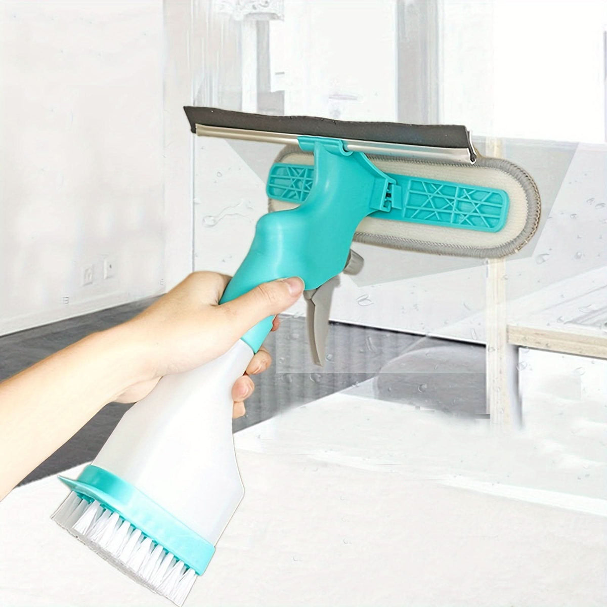 ClearView – All-in-One Glass Cleaning Solution with Spray & Scraper