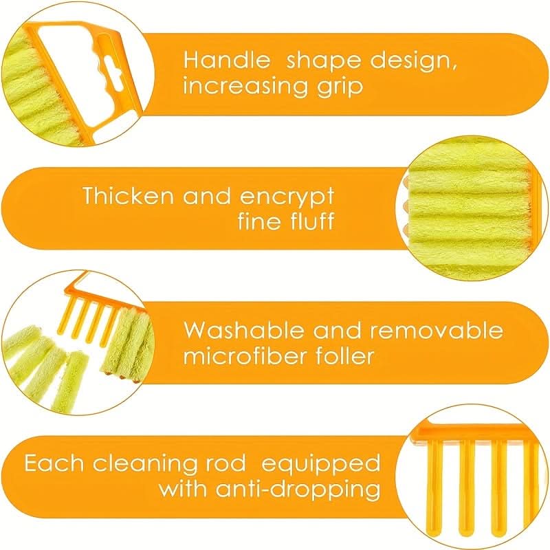 DustBuster Pro – Reusable Microfiber Brush for Windows & Blinds