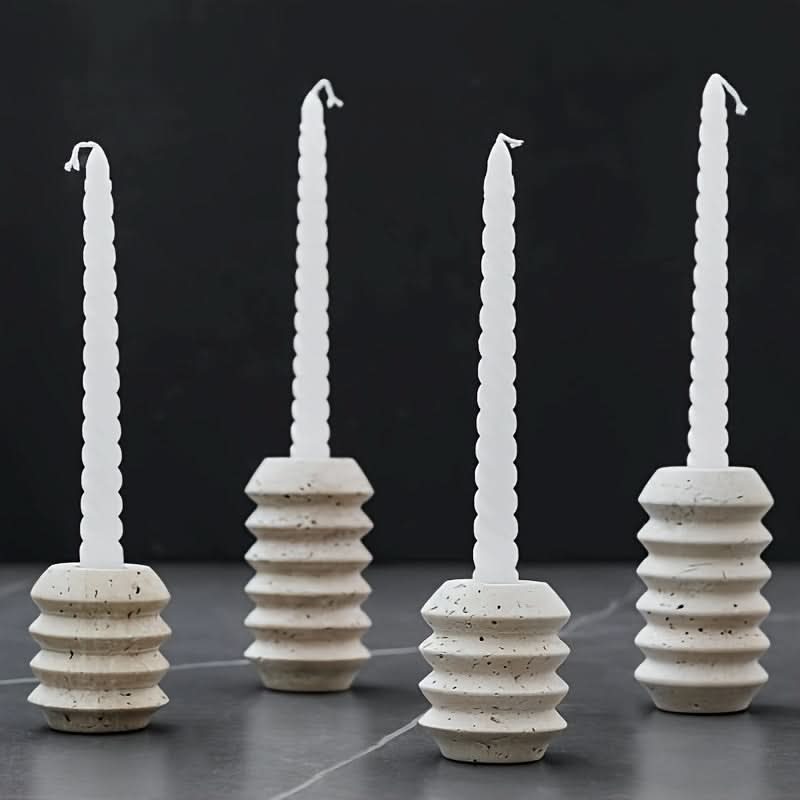 Sophisticated Stone Candle Holder for Timeless Elegance