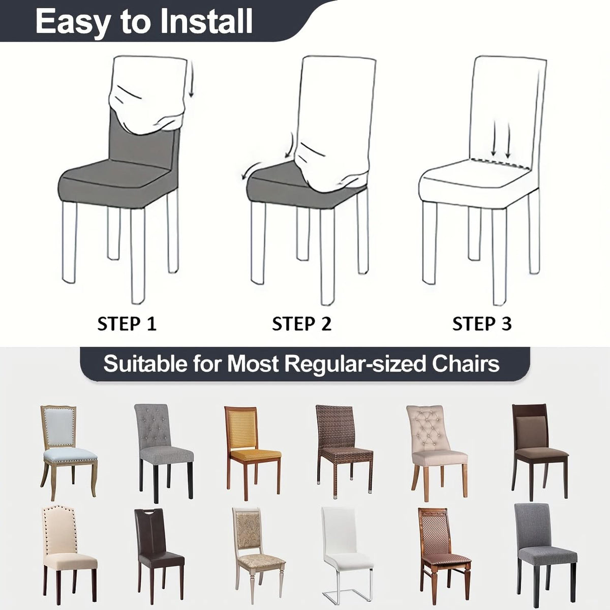 CozyGuard - Stylish Stretchy Fleece Chair Covers for Home Decor