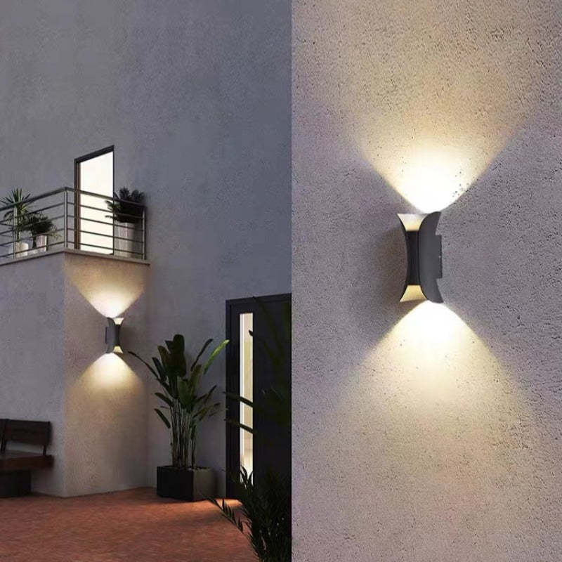 Contemporary LED Exterior Wall Light Fixture