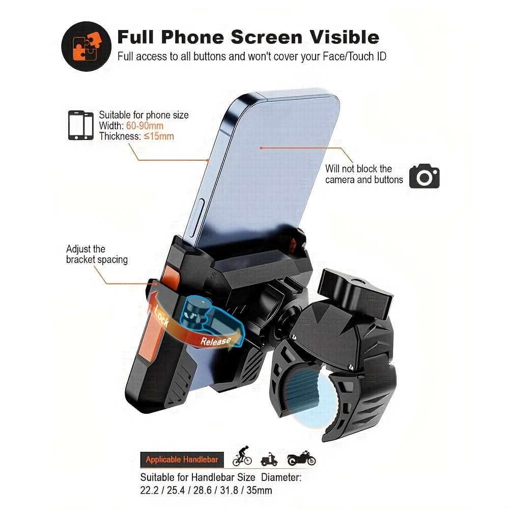 SecureView – 360-Degree Bike Phone Mount