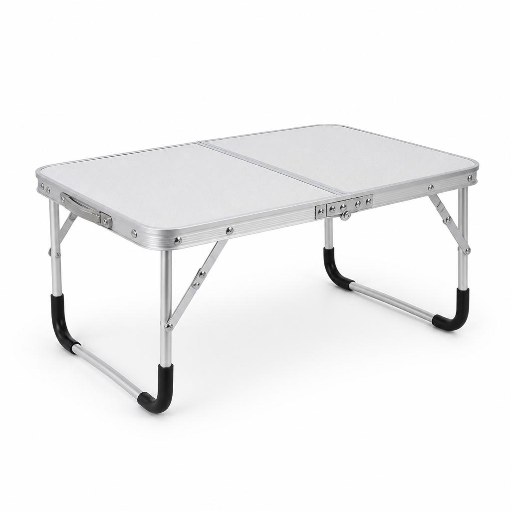 Folding Aluminium Outdoor Table (Rectangular Top With Rounded Edges, For Camping)