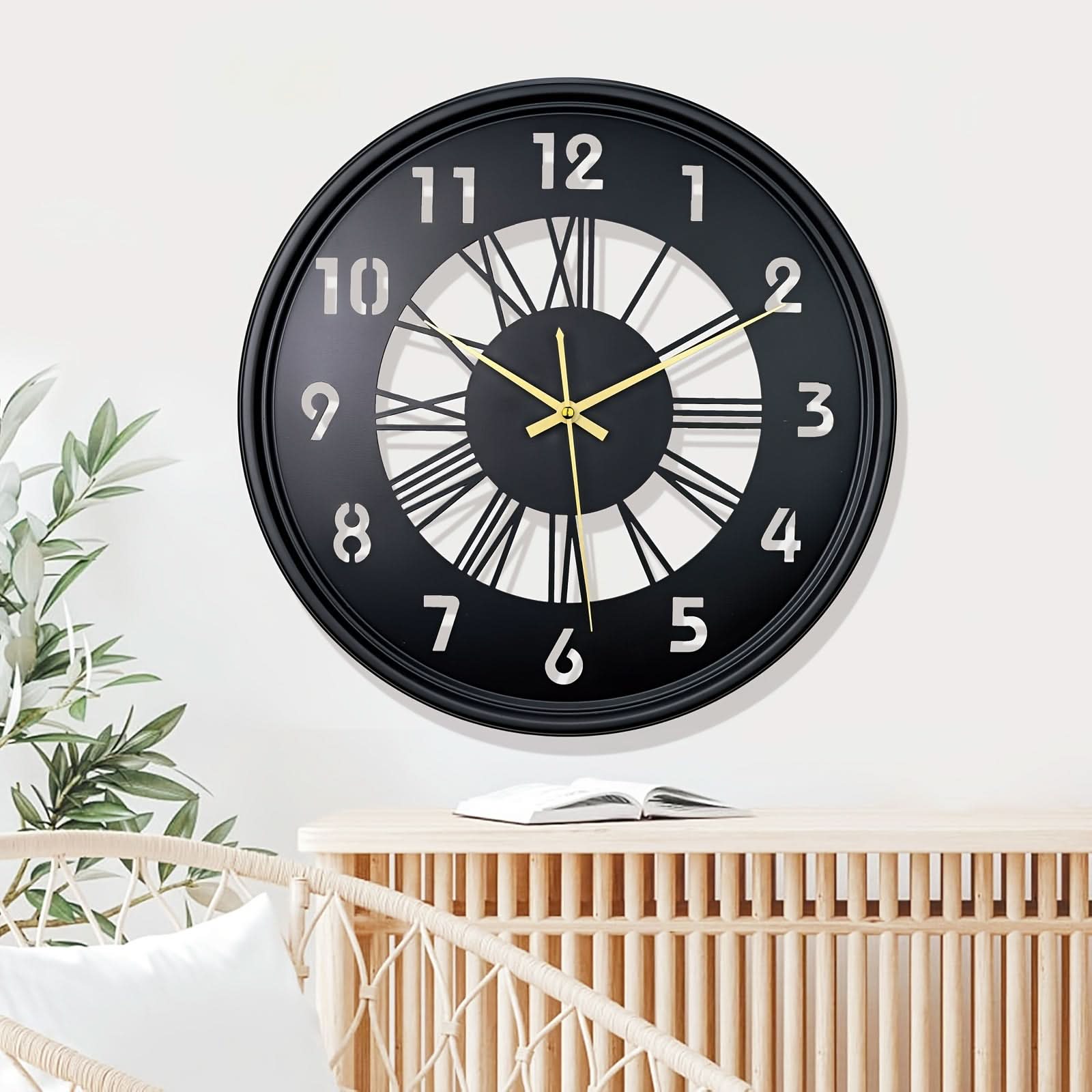 Timeless Minimalist Iron Wall Timepiece